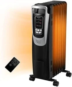 PELONIS Electric 1500W Oil Filled Radiator Heater With Safety Protection, LED Display, 3 Heat Settings And Five Temperature Settings. Perfect For For Home Or Office -Solo Stoves Shop 41RZRVC5QqL. AC