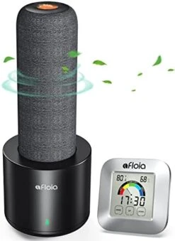 Gun Safe Dehumidifier With Indoor Thermometer Hygrometer Combo, Afloia Mini Renewable Cordless Dehumidifier Stick With Heating Base, 4 In 1 Digital Room Temperature Humidity Meter Gauge, TOPZ 1*Set & 1*Free Thermometer Hygrometer -Solo Stoves Shop 41Rq Xt7vCL. AC