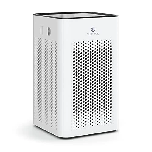 Medify Air MA-25 Air Purifier With H13 True HEPA Filter | 500 Sq Ft Coverage | For Allergens, Wildfire Smoke, Dust, Odors, Pollen, Pet Dander | Quiet 99.7% Removal To 0.1 Microns | White, 1-Pack 1 Medify Air MA-25 Air Purifier With H13 True HEPA Filter | 500 Sq Ft Coverage | For Allergens, Wildfire Smoke, Dust, Odors, Pollen, Pet Dander | Quiet 99.7% Removal To 0.1 Microns | White, 1-Pack