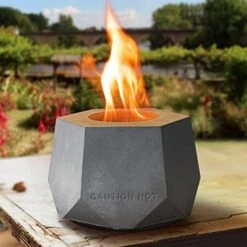 Durx-litecrete Concrete Tabletop Fire Pit, Table Top Fire Pit, Mini Tabletop Fireplace, Indoor Table Top Fire Pit Bowl, Personal Cement Fireplace, Outdoor Tabletop Fireplace -Solo Stoves Shop 41Sy8gRIdlL. AC