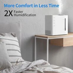 Cool Mist Humidifiers For Bedroom (4.3L), AIRROBO Quiet Top Fill Ultrasonic Humidifiers For Babies Nursery, Office, Indoor Plants -Lasts Up To 40 Hours, Filterless, 360° Rotation Nozzle, Auto Shut-Off -Solo Stoves Shop 41TKB0hsPRL