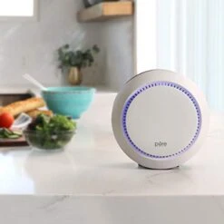 Pure Enrichment® PureZone™ Halo Medium Room Air Purifier, 2 Stage Filtration, Purifies Air Of Smoke, Pollen, Dust, And Pet Hair - Easily Fits On Tables, Desks, And Nightstands (White) -Solo Stoves Shop 41USrkaK30L