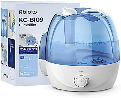 Rbioko® 2.6L Cool Mist Humidifiers For Bedroom Whisper Quiet, Ultrasonic Vaporizer For Baby & Nursery, Indoor Plants & Whole House -Adjustable 360 Rotation Nozzle, Easy To Clean, Auto-Shut Off 6 Rbioko® 2.6L Cool Mist Humidifiers For Bedroom Whisper Quiet, Ultrasonic Vaporizer For Baby & Nursery, Indoor Plants & Whole House -Adjustable 360 Rotation Nozzle, Easy To Clean, Auto-Shut Off - Image 6