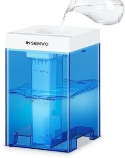 INSENVO Humidifier 7.5L For Large Bedroom, Top Fill&Anti-leak Design, Ultrasonic Cool Mist Humidifers Indoor For Baby&Plants, Disassemble&Clean Easily, Visualized Water Tank, Auto Shut-off, Clear Blue -Solo Stoves Shop 41Ue3FW1XKL. AC