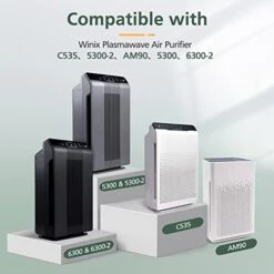 115115 Replacement Filters A For Winix PlasmaWave 5300, 6300, C535, 5300-2, 6300-2, P300, AM90, 9000, 5000, 5000B, C909, 9800 Air Purifier, 1 X True HEPA Size 21 Filter Plus 4 X Carbon Pre-Filters -Solo Stoves Shop 41WgvASGxvL
