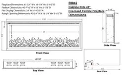 Touchstone 80042 - Sideline Elite Electric Fireplace - 42 Inch Wide - In Wall Recessed - 60 Color Combinations - 1500/750 Watt Heater (68-88°F Thermostat) - Black - Log, Crystals, And Driftwood 12 Touchstone 80042 - Sideline Elite Electric Fireplace - 42 Inch Wide - In Wall Recessed - 60 Color Combinations - 1500/750 Watt Heater (68-88°F Thermostat) - Black - Log, Crystals, And Driftwood -Solo Stoves Shop 41X292ZisUL