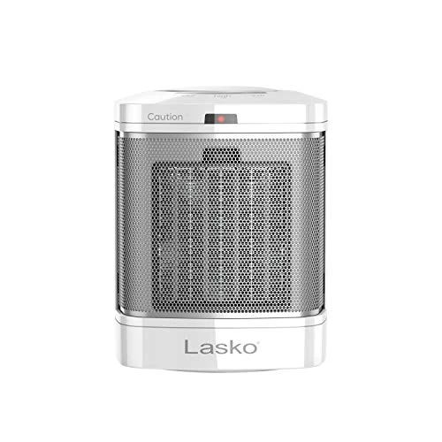 Lasko CD08200 Small Portable Ceramic Space Heater For Bathroom And Indoor Home Use, White, 6.25 X 6.25 X 7.65 Inches 1 Lasko CD08200 Small Portable Ceramic Space Heater For Bathroom And Indoor Home Use, White, 6.25 X 6.25 X 7.65 Inches