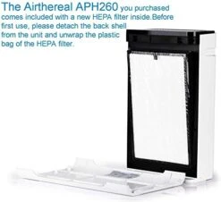 Airthereal Replacement True HEPA Filter For Pure Morning APH260 Air Purifier (2-Pack) -Solo Stoves Shop 41Y0QpVyBpL