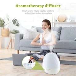 Humidifiers For Bedroom, Optional 7-Color Night Light Cool Mist Humidifiers For Baby, 2L Quiet Ultrasonic Humidifier & Essential Oil Diffuser,Filterless, Whisper-Quiet, Auto Shut Off, BPA Free, 30H -Solo Stoves Shop 41YJPv7WF3L