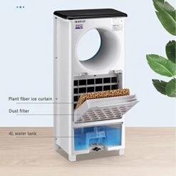 Household Vertical Bladeless Cooling Electric Fan, Mobile Cooling Small Water Cooling Fan, Energy Saving And Low Noise, Evaporative Air Cooler -Solo Stoves Shop 41YVcwNL5cL