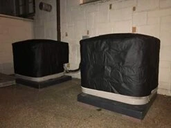 Air Conditioner Cover: CUSTOM AC Winter Cover For Outside Unit Designed To Fit Your EXACT AC Unit PERFECTLY. No More Worry About Cover Blowing Off Or Using Bungee Cords To Hold Down Your Generic Cover -Solo Stoves Shop 41ZROK4lRlL