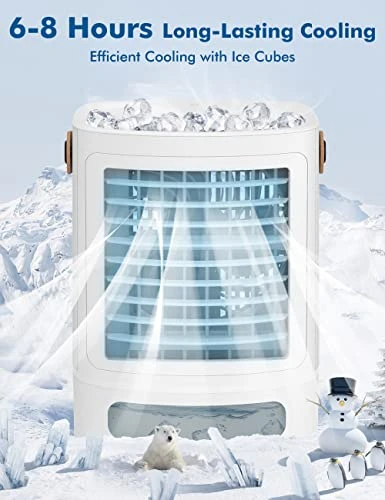 FANCOLE Evaporative Air Cooler Bundle With 7 Colors Night Light Mini Air Conditioner 5 FANCOLE Evaporative Air Cooler Bundle With 7 Colors Night Light Mini Air Conditioner - Image 5