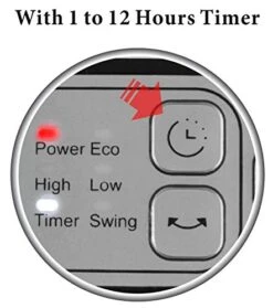 Optimus H-7245 Portable Oscillation Ceramic Heater With Thermostat & LED Portable Oscillation Ceramic Heater With Thermostat -Solo Stoves Shop 41d20UzGtTL