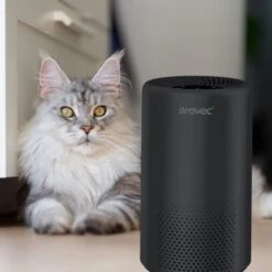 AROVEC Air Purifiers For Home And Bedroom True HEPA Air Filter To Eliminate Allergens, Asthma, Smoke, Odours, Pet Smell, Pollen, Mould, Dust, Sleep Mode, Timer, Aropure-200 (Black) -Solo Stoves Shop 41dK9WHaQdL