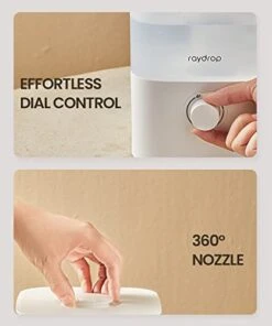 Raydrop® Humidifiers For Bedroom, 2.5L Top Fill Cool Mist Humidifiers For Home, Large Room, Baby, And Plant, Essential Oil Diffuser With Cycling 7 Color Lights, 360° Nozzle, Auto Shut-Off, White 9 Raydrop® Humidifiers For Bedroom, 2.5L Top Fill Cool Mist Humidifiers For Home, Large Room, Baby, And Plant, Essential Oil Diffuser With Cycling 7 Color Lights, 360° Nozzle, Auto Shut-Off, White -Solo Stoves Shop 41dwcN0StkL