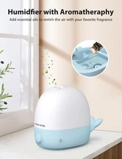 Humidifiers For Bedroom, 2.5L Cool Mist Humidifier For Home, Nursery, Baby With Essential Oil Diffuser, BPA Free, Night Light, Air Humidifier With Adjustable 360° Nozzle -Solo Stoves Shop 41e0O9jpouL