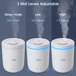 Humidifiers For Bedroom, GOLDFOX 2.2L Cool Mist Humidifiers For Bedroom Essential Oil Diffuser Humidifier With Ambient Light For Home Office, Quiet And Automatic Safety Shut-off -Solo Stoves Shop 41eqwwrHqGL