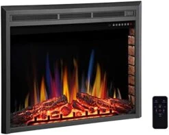 R.W.FLAME 39" Electric Fireplace Insert,Freestanding & Recessed Electric Stove Heater,Touch Screen,Remote Control,750W-1500W With Timer & Colorful Flame Option -Solo Stoves Shop 41f3c9liXdL. AC