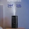 Rosekm® Humidifiers For Bedroom, Cool Mist Humidifier For Home Plant And Baby Nursery, Quiet Ultrasonic Humidifier With 360° Nozzle, Auto Shut-Off, Filterless, Black