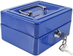 1pc Mini Portable Steel Petty Lockabl Small Safes For Home,Security Box, Fireproof Waterproof Storage Box With Lock, Money Organizer For Cash, For Storage Of Cash, Jewelries And More(СºÅÀ¶ɫ) -Solo Stoves Shop 41fpMMtkeiL. AC