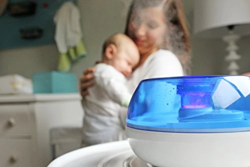 Crane Personal Ultrasonic Cool Mist Humidifier, For Home Bedroom Hotels Travel And Office, 0.2 Gallon, Filter Free, Blue And White 3 Crane Personal Ultrasonic Cool Mist Humidifier, For Home Bedroom Hotels Travel And Office, 0.2 Gallon, Filter Free, Blue And White - Image 3