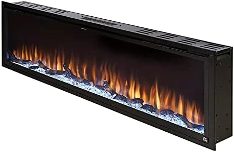 Touchstone 80042 - Sideline Elite Electric Fireplace - 42 Inch Wide - In Wall Recessed - 60 Color Combinations - 1500/750 Watt Heater (68-88°F Thermostat) - Black - Log, Crystals, And Driftwood 9 Touchstone 80042 - Sideline Elite Electric Fireplace - 42 Inch Wide - In Wall Recessed - 60 Color Combinations - 1500/750 Watt Heater (68-88°F Thermostat) - Black - Log, Crystals, And Driftwood - Image 9