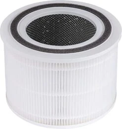 LEVOIT Core 300 Air Purifier Replacement Filter, 3-In-1 HEPA, High-Efficiency Activated Carbon, Core300-RF, 1 Pack, White