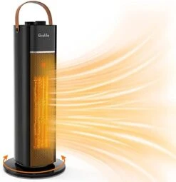 Grelife 24" Space Heater, 75° Oscillating Electric Heater With Night Light, Remote, Overheat & Tip-over Protection, ECO Mode, 12H Timer, Thermostat, 1500W Portable Heater For Indoor Use, Office, Home -Solo Stoves Shop 41hUPcB2E6L. AC