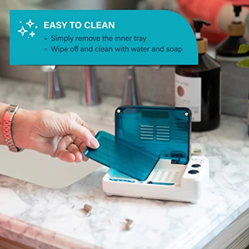 Hearing Aid Dryer Dehumidifier – Cochlear Implant & Hearing Aid Cleaner Removes Sweat & Moisture From Hearing Aids & Wireless Earbuds In High Humidity – Hearing Aid Dehumidifier By Serene Innovations 4 Hearing Aid Dryer Dehumidifier – Cochlear Implant & Hearing Aid Cleaner Removes Sweat & Moisture From Hearing Aids & Wireless Earbuds In High Humidity – Hearing Aid Dehumidifier By Serene Innovations - Image 4