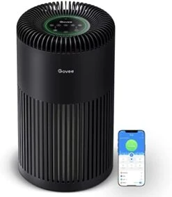 Govee Air Purifiers For Home Large Room Up To 1837 Sq.Ft, WiFi Smart Air Purifier With PM2.5 Monitor For Wildfire, H13 True HEPA Air Purifier For 99.97% Smoke, Pet Hair, Odors, 24dB Large Air Purifier -Solo Stoves Shop 41hhKtsQ9ML. AC