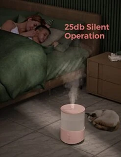 Cool Mist Humidifier, 2-in-1 Essential Oil Diffuser For Baby Kids Nursery, 2.5L Top Fill Humidifier With 7-color Night Lights For Bedroom Office, Humidifier With Adjustable Mist Mode, Auto Shut Off 8 Cool Mist Humidifier, 2-in-1 Essential Oil Diffuser For Baby Kids Nursery, 2.5L Top Fill Humidifier With 7-color Night Lights For Bedroom Office, Humidifier With Adjustable Mist Mode, Auto Shut Off -Solo Stoves Shop 41hsYZ5GJUL