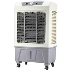 LLYB Cooling Fan Portable Evaporative Cooler Fan & Humidifier Rooms Up To 645.8Sq.Ft,Swamp Cooler With 3 Speeds Perfect For Patio BBQ Area, Garage, Warehouse, Supermarket, Oscillation Function