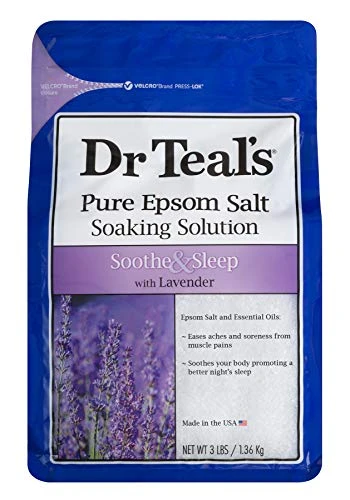 Dr Teal's Salt Bath Variety Gift Set (4 Pack, 3lbs Ea.) - Glow & Radiance Vitamin C & Citrus, Soothe & Sleep Lavender - Pure Epsom Salt & Essential Oils Nourish Skin & Promote Better Sleep 2 Dr Teal's Salt Bath Variety Gift Set (4 Pack, 3lbs Ea.) - Glow & Radiance Vitamin C & Citrus, Soothe & Sleep Lavender - Pure Epsom Salt & Essential Oils Nourish Skin & Promote Better Sleep - Image 2