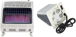 Mr. Heater 30,000 BTU Vent Free Blue Flame Natural Gas Heater MHVFB30NGT & F299201 Vent-Free Blower Accessory Kit (2016-present), Multi -Solo Stoves Shop 41iyVivOQWS. AC