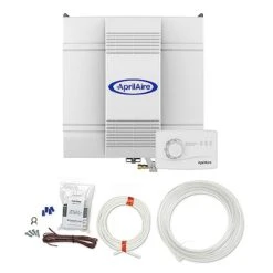 AprilAire 700M 18-gal. Whole-House Fan Powered Evaporative Humidifier With Manual Control For Up To 5,300 Sq. Ft. + AprilAire Model 5845 Humidifier Installation Kit