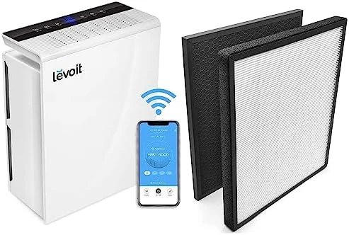 LEVOIT Air Purifiers For Home Large Room Up To 1980 Ft² In 1 Hr With Air Quality Monitor, Smart WiFi And Auto Mode, HEPA Filter Captures Pet Allergies, Smoke, Dust, Pollen, Core 400S, White 5 LEVOIT Air Purifiers For Home Large Room Up To 1980 Ft² In 1 Hr With Air Quality Monitor, Smart WiFi And Auto Mode, HEPA Filter Captures Pet Allergies, Smoke, Dust, Pollen, Core 400S, White - Image 5