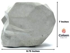 Colsen Tabletop Rubbing Alcohol Fireplace Indoor Outdoor Fire Pit Portable Fire Concrete Bowl Pot Fireplace (Skull) (Gray) -Solo Stoves Shop 41jrSRmbdTL