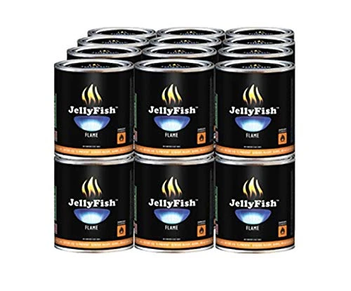 Real JellyFish Flame Premium Gel Fuel 24 Cans Indoor Or Outdoor Made In USA 13oz 1 Real JellyFish Flame Premium Gel Fuel 24 Cans Indoor Or Outdoor Made In USA 13oz