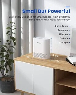 RENPHO Air Purifiers For Bedroom, HEPA Filter Air Purifiers With 22dB Quiet 4 Speed Control For Allergies, Pets, Smoke, Dust, Pollen, Small Air Cleaner For Home Office Living Room Kitchen, White 14 RENPHO Air Purifiers For Bedroom, HEPA Filter Air Purifiers With 22dB Quiet 4 Speed Control For Allergies, Pets, Smoke, Dust, Pollen, Small Air Cleaner For Home Office Living Room Kitchen, White -Solo Stoves Shop 41k4OvKeOTL