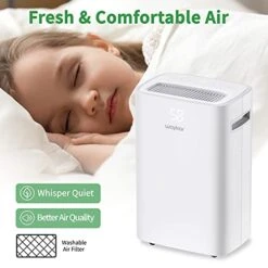 Waykar 50 Pints Dehumidifier For Home, 4500 Sq Ft Dehumidifiers For Basement With Drain Hose, Auto-Defrost And Dry Clothes Function, Intelligent Humidity Control 8 Waykar 50 Pints Dehumidifier For Home, 4500 Sq Ft Dehumidifiers For Basement With Drain Hose, Auto-Defrost And Dry Clothes Function, Intelligent Humidity Control -Solo Stoves Shop 41kKJVxHosL