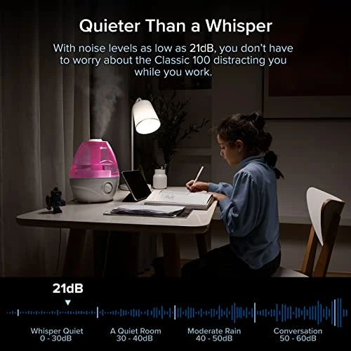 LEVOIT Humidifiers For Bedroom Large Room (2.4L Water Tank), Cool Mist For Home Whole House, Adjustable 360° Rotation Nozzle, Ultrasonic, Auto Shutoff, Night Light, BPA-Free, Pink 4 LEVOIT Humidifiers For Bedroom Large Room (2.4L Water Tank), Cool Mist For Home Whole House, Adjustable 360° Rotation Nozzle, Ultrasonic, Auto Shutoff, Night Light, BPA-Free, Pink - Image 4