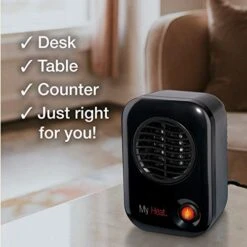 Lasko MyHeat Personal Mini Space Heater For Home With Single Speed, 6 Inches, Black, 200W, 100 -Solo Stoves Shop 41kpwVKcwhL
