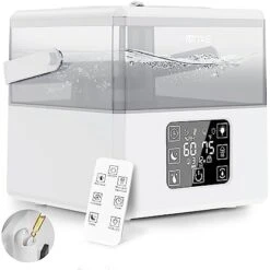 Terrug 6L Humidifiers For Bedroom Large Room, Remote Control Warm & Cool Mist Humidifiers For Home, Quiet Air Humidifier & Essential Oil Diffusers With 360° Nozzle, Last Up To 50H, 1-12H Timer (Black) -Solo Stoves Shop 41kutuNpPPL. AC