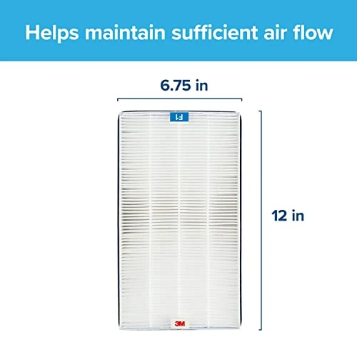 Filtrete F1 Room Air Purifier Filter, True HEPA Premium Allergen, Bacteria, & Virus, 12 In. X 6.75 In., 2-Pack, Works With Devices: FAP-C01BA-G1, FAP-T02WA-G1 And FAP-ST02N 2 Filtrete F1 Room Air Purifier Filter, True HEPA Premium Allergen, Bacteria, & Virus, 12 In. X 6.75 In., 2-Pack, Works With Devices: FAP-C01BA-G1, FAP-T02WA-G1 And FAP-ST02N - Image 2