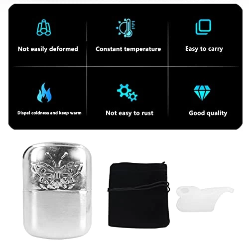 Mini Hand Warmer With Fuel Canister Portable Zinc Alloy Winter Hand Heater For Outdoor Travel Camping, Plplaaoo Hand Warmer, 2 Mini Hand Warmer With Fuel Canister Portable Zinc Alloy Winter Hand Heater For Outdoor Travel Camping, Plplaaoo Hand Warmer, - Image 2