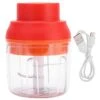 Portable And Cordless Mini Food Processor,with Stainless Steel Blade, Electric Garlic Chopper Vegetable Chopper Blender For Nuts Chili Onion Minced Meat And Spices BPA-Free(Red250ml)