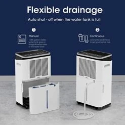 AirDance 45 Pints 4500 Sq. Ft Dehumidifiers For Largeroom Or Basements With Auto Or Manual Drainage | 38db Industry Leading Noise Reducing | Air Filter, 3 Operation Modes And 24 Hr Timer -Solo Stoves Shop 41meM7oqPqL