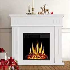 Electric Fireplace With Mantel Brown Heater 1500W Electric Fireplace Freestanding With Remote Control Fireplace Surround With Mantel Adjustable Led Flame 15 Electric Fireplace With Mantel Brown Heater 1500W Electric Fireplace Freestanding With Remote Control Fireplace Surround With Mantel Adjustable Led Flame -Solo Stoves Shop 41nNuEVIBtL. AC