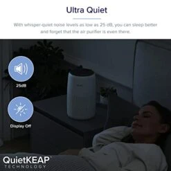 LEVOIT Air Purifiers For Bedroom Home, HEPA Filter Cleaner With Fragrance Sponge For Better Sleep, Filters Smoke, Allergies, Pet Dander, Odor, Dust, Office, Desktop, Portable, Core Mini, White -Solo Stoves Shop 41nu8sMTPxL