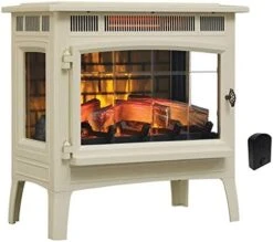 Duraflame Electric Infrared Quartz Fireplace Stove With 3D Flame Effect, Black -Solo Stoves Shop 41o2DFZjOxL. AC